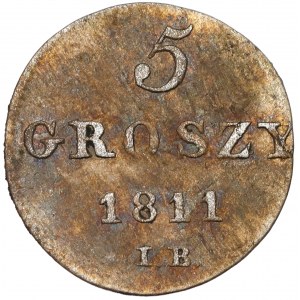 Księstwo Warszawskie, 5 groszy 1811 I.B.