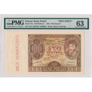 100 złotych 1932 - WZÓR - Ser.AW