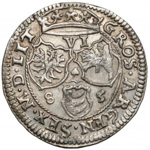 Stefan Batory, Szóstak Wilno 1585 - rzadki i PIĘKNY