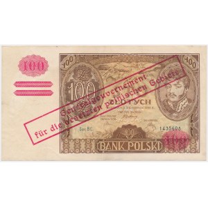 100 złotych 1934 z ORYGINALNYM przedrukiem GG