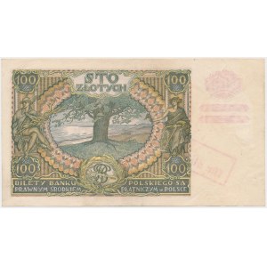 100 złotych 1934 z ORYGINALNYM przedrukiem GG