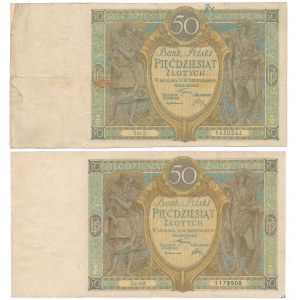 50 złotych 1925 - Ser.S i AM (2szt)