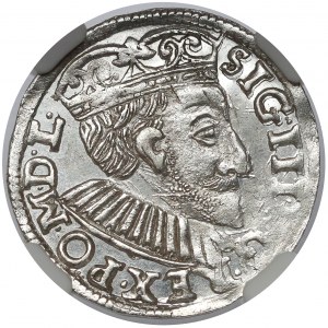 Zygmunt III Waza, Trojak Poznań 1591 - PIĘKNY