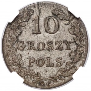 Powstanie Listopadowe, 10 groszy 1831 - łapy proste
