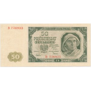 50 złotych 1948 - 6 cyfr - B