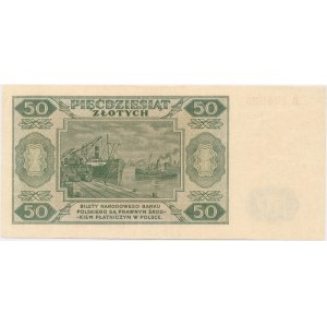 50 złotych 1948 - 6 cyfr - B