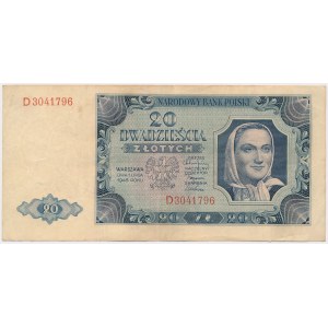 20 złotych 1948 - D