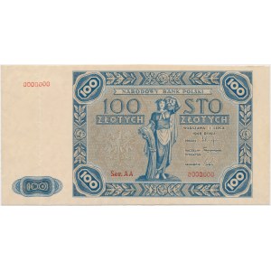 DRUK PRÓBNY 100 złotych 1948 jak 1947