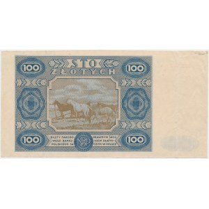 DRUK PRÓBNY 100 złotych 1948 jak 1947