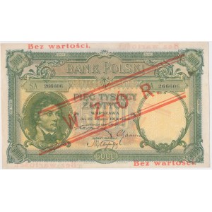 5.000 złotych 1919 - WZÓR - niski nadruk