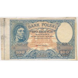 100 złotych 1919 - bez numeracji i podpisów