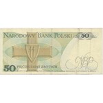 BŁĄD DRUKU 50 złotych (1988) - brak daty i podpisów