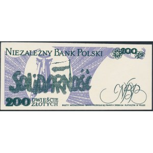 Solidarność, 200 złotych 1986 Zbigniew Bujak