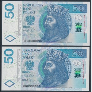 50 zł 2017 - BG 8988898 i 8998998