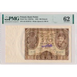 100 złotych 1932 - unieważnione stemplem WERTLOS