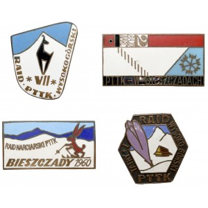 Odznaki z Rajdów Górskich PTTK (4szt)