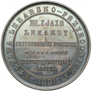 Medal Wystawa Lekarsko-Przyrodnicza, Kraków 1881 - PIĘKNY