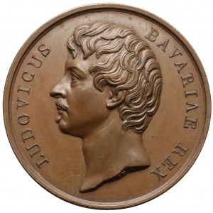 Niemcy, Bawaria, Ludwik I, Medal 1826 - Pinakoteka