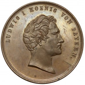 Deutschland, Ludwig I, Medaille 1845 - Ludwig-Donau-Main-Kanal