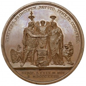 Deutschland, bayern, Medaille 1823 - Vermählung Friedrich Wilhelm IV und Elisabetha Wittelsbach