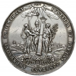 Saksonia, Medal Bitwa w Breitenfeld 1631 r. (DADLER)