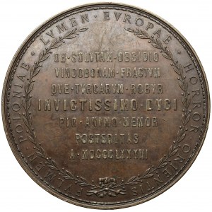Medal 200. rocznica bitwy pod Wiedniem, Sobieski 1883