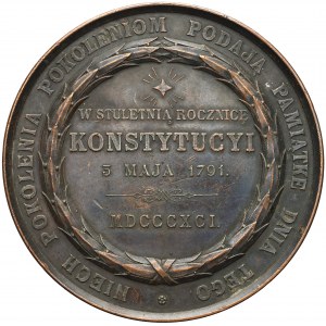 Medal Stuletnia rocznica Konstytucji 3 Maja, 1891 r.
