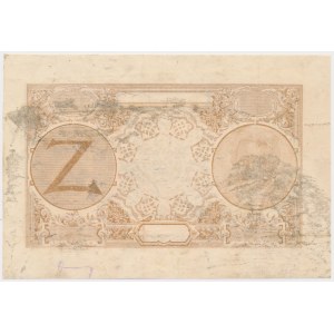 5 złotych 1919 - nieukończony druk - sam poddruk