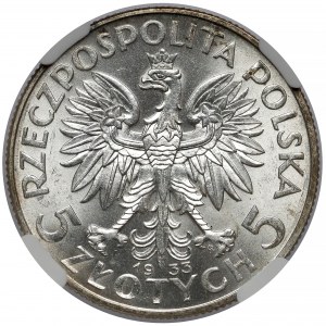 Głowa Kobiety 5 złotych 1933