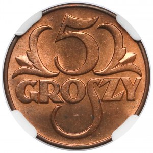 5 groszy 1938 - piękne