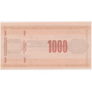 Czek podróżniczy NBP na 1.000 zł - SPECIMEN