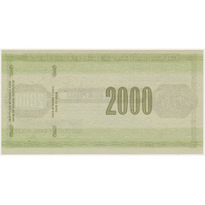 Czek podróżniczy NBP na 2.000 zł - SPECIMEN