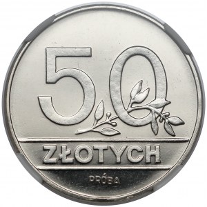 Próba NIKIEL 50 złotych 1990