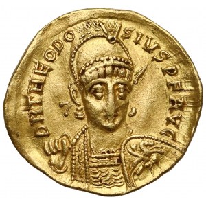 Teodozjusz II (408-450 n.e.) Solidus, Tessaloniki