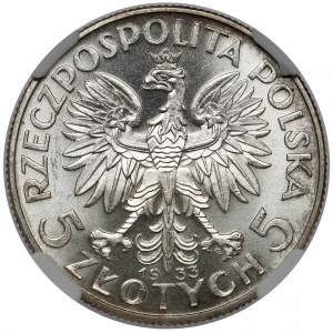 Głowa Kobiety 5 złotych 1933