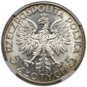 Głowa Kobiety 5 złotych 1933