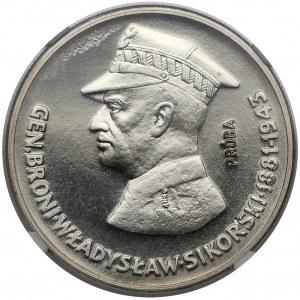 Próba NIKIEL 50 złotych 1981 Sikorski