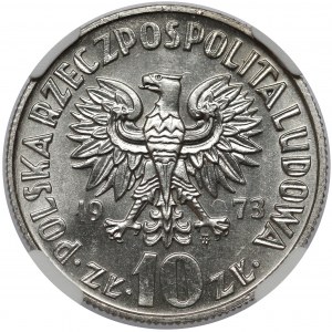 Próba NIKIEL 10 złotych 1973 Kopernik