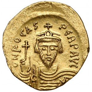 Fokas (602-610 n.e.) Solidus, Konstantynopol