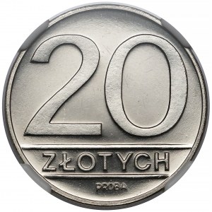 Próba NIKIEL 20 złotych 1984