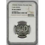 Próba NIKIEL 100 złotych 1990