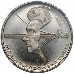 Próba NIKIEL 100 złotych 1974 Skłodowska-Curie - w lewo