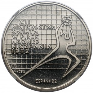 Próba NIKIEL 200 złotych 1982 MŚ Hiszpania - z España - w prawo