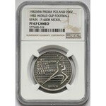 Próba NIKIEL 200 złotych 1982 MŚ Hiszpania - z España - w prawo