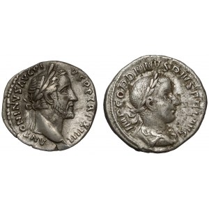 Cesarstwo Rzymskie, zestaw denarów (2 szt) - Antoninus Pius i Gordian III