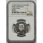 Próba NIKIEL 20 złotych 1978 Maria Konopnicka