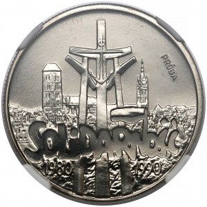 Próba NIKIEL 10.000 złotych 1990 Solidarność