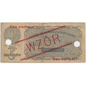 5 mln mkp 1923 - WZÓR - z perforacją