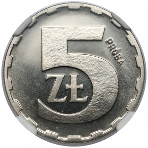 Próba NIKIEL 5 złotych 1979