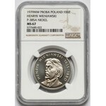 Próba NIKIEL 100 złotych 1979 Henryk Wieniawski - duża głowa